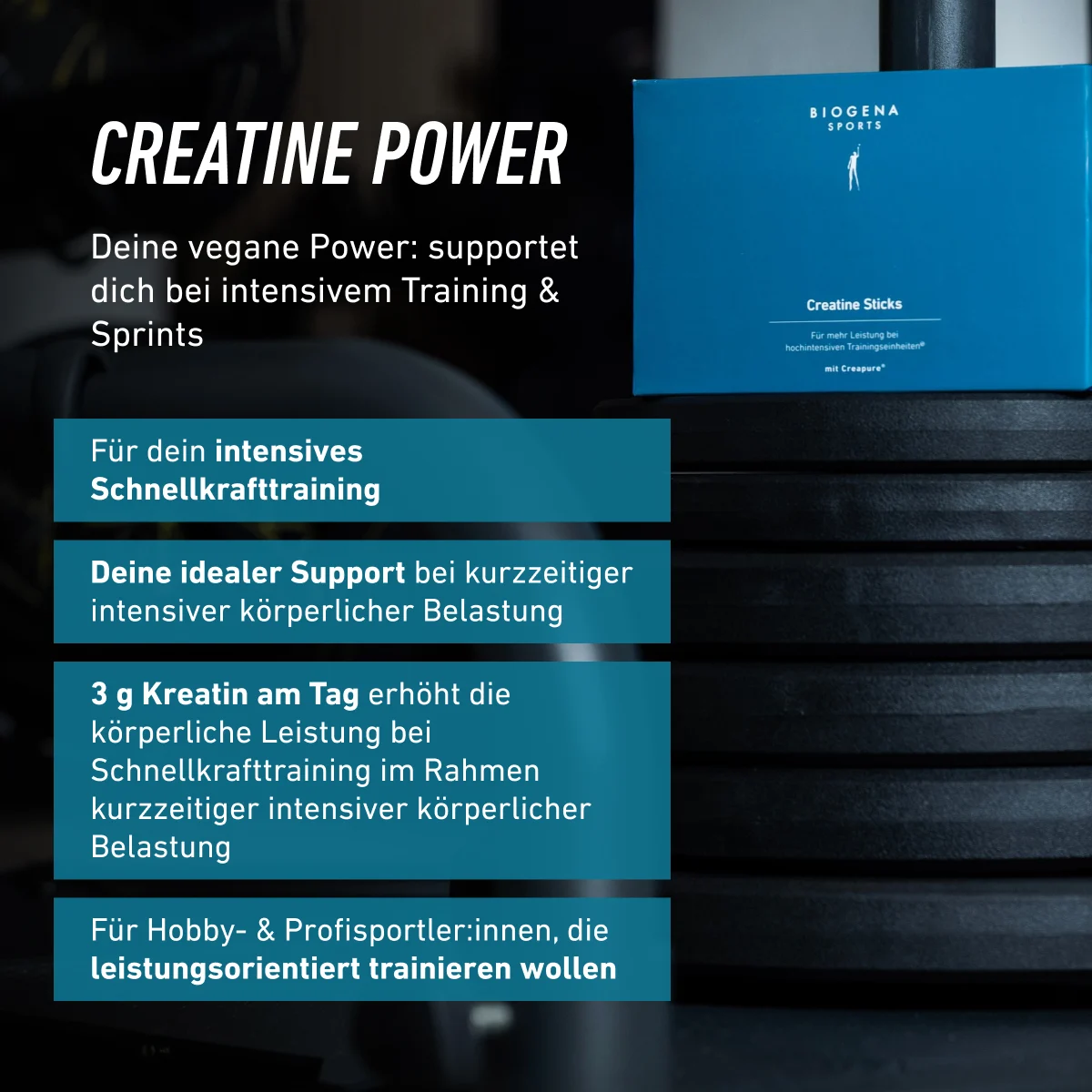 Biogena Sports Creatine Sticks – Bild 3