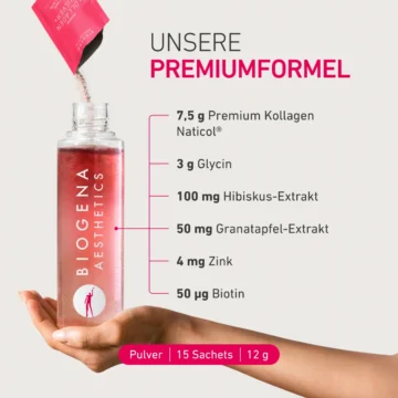 Biogena Premium Kollagen Pulver+ Starterbundle mit Geschmack