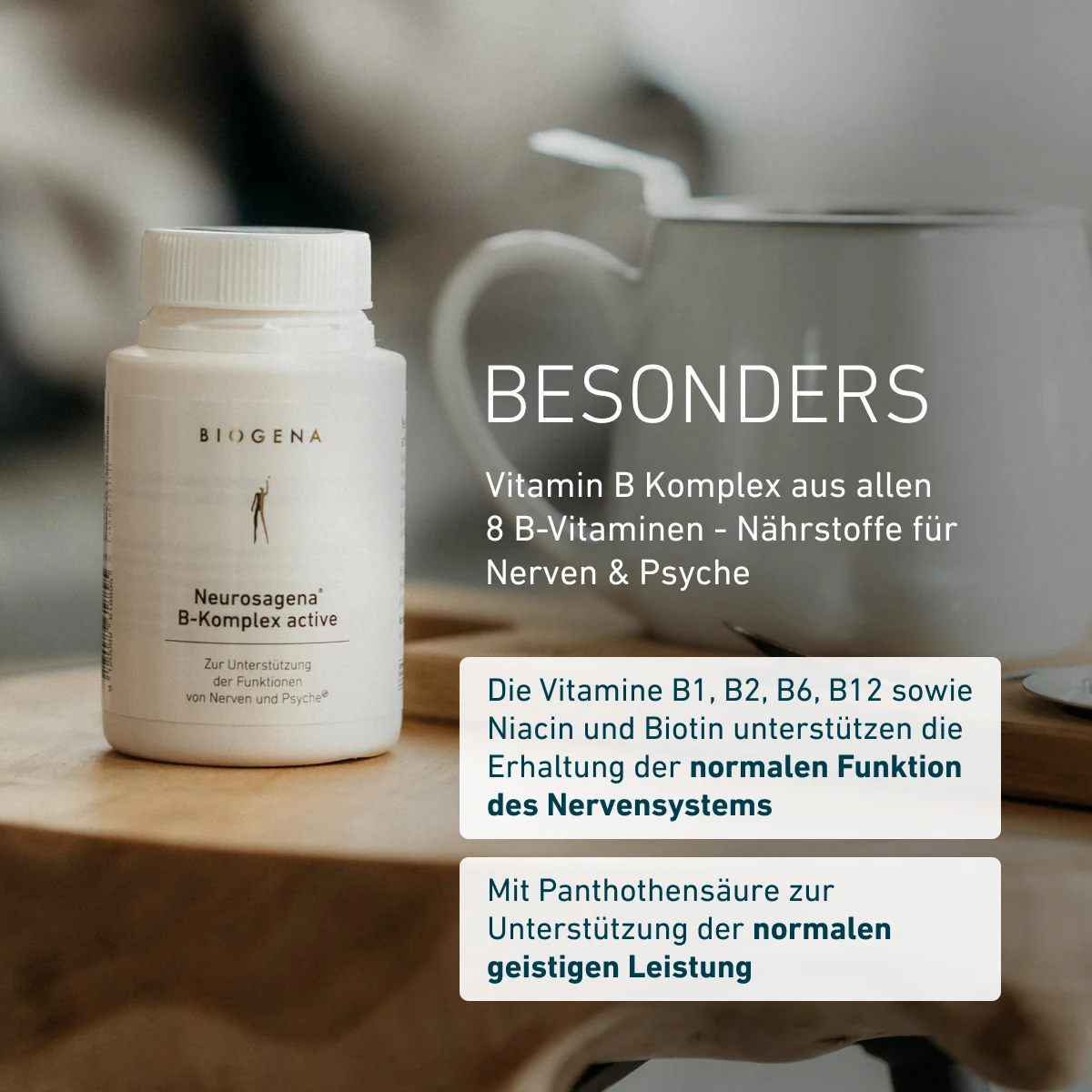 Biogena Neurosagena Vitamin B-Komplex active Gold – Bild 3